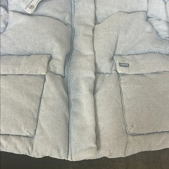 Levi's women denim Hooded Puffer Jacket - Picture 4 of 11